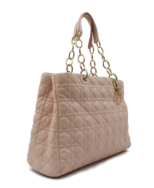 Cannage Soft Lady Dior Shopping Tote Beige