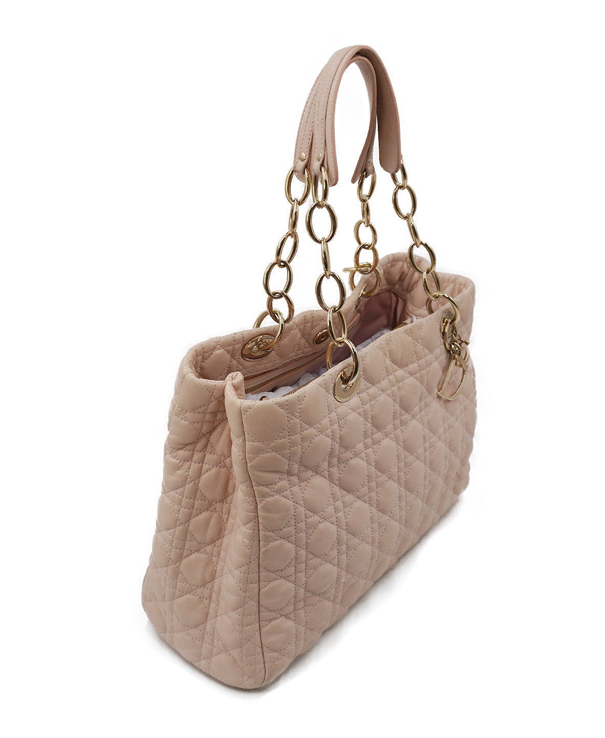 Cannage Soft Lady Dior Shopping Tote Beige