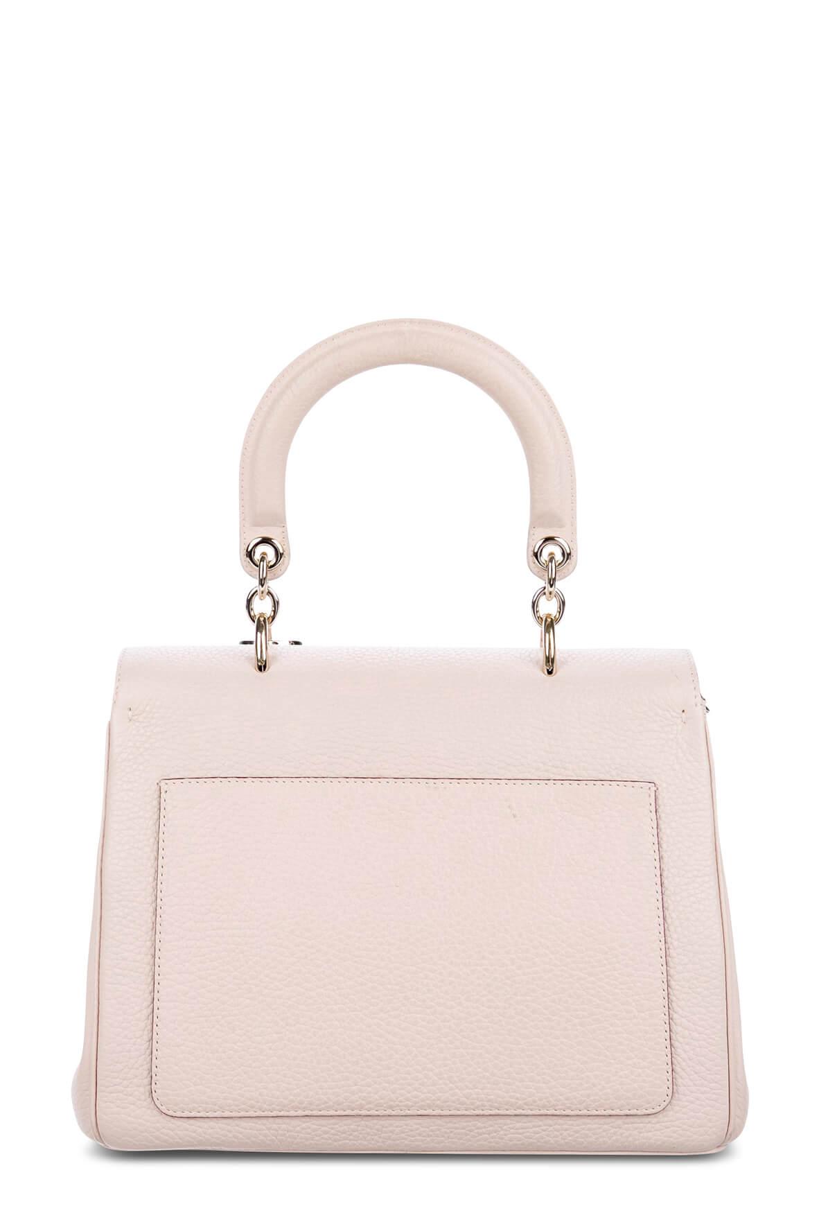 Small Be Dior Top Handle Flap Bag Pale Pink