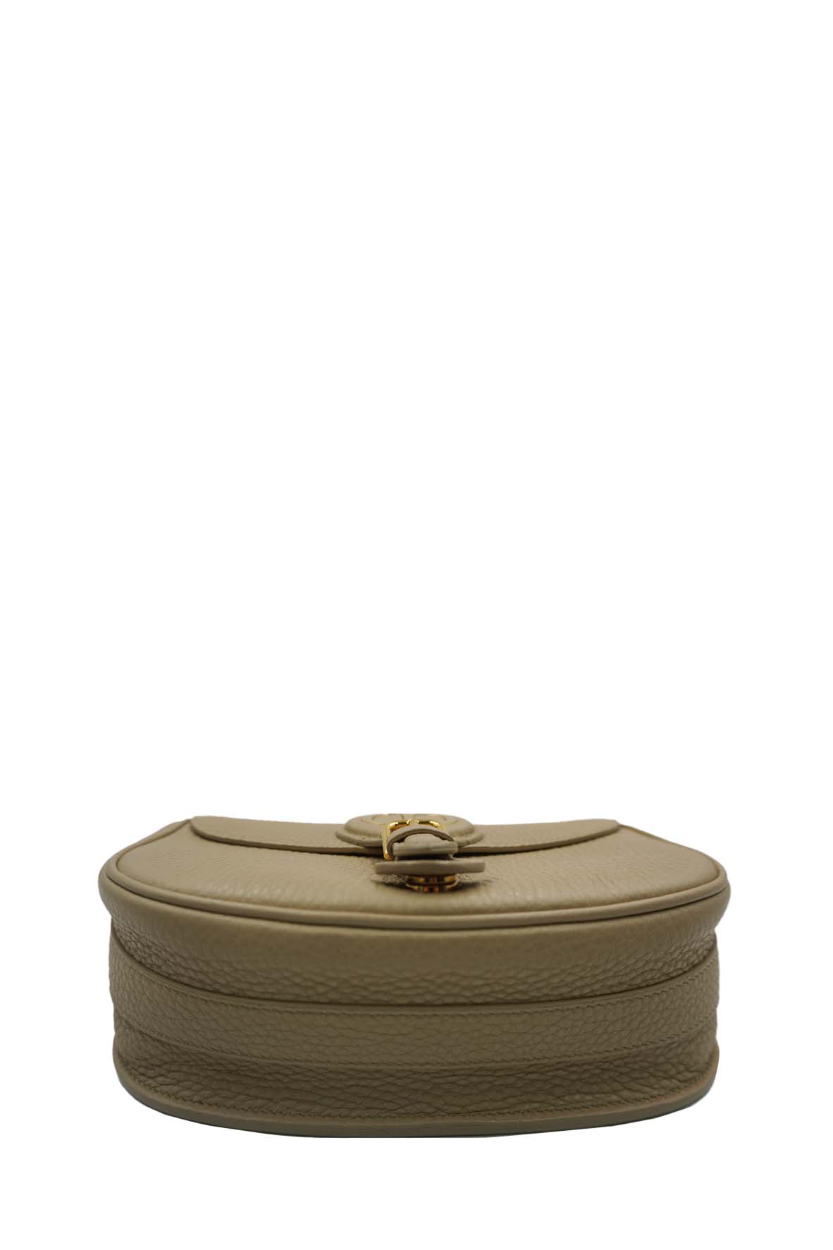 Medium Dior Bobby Bag Grained Calfskin Leather Beige