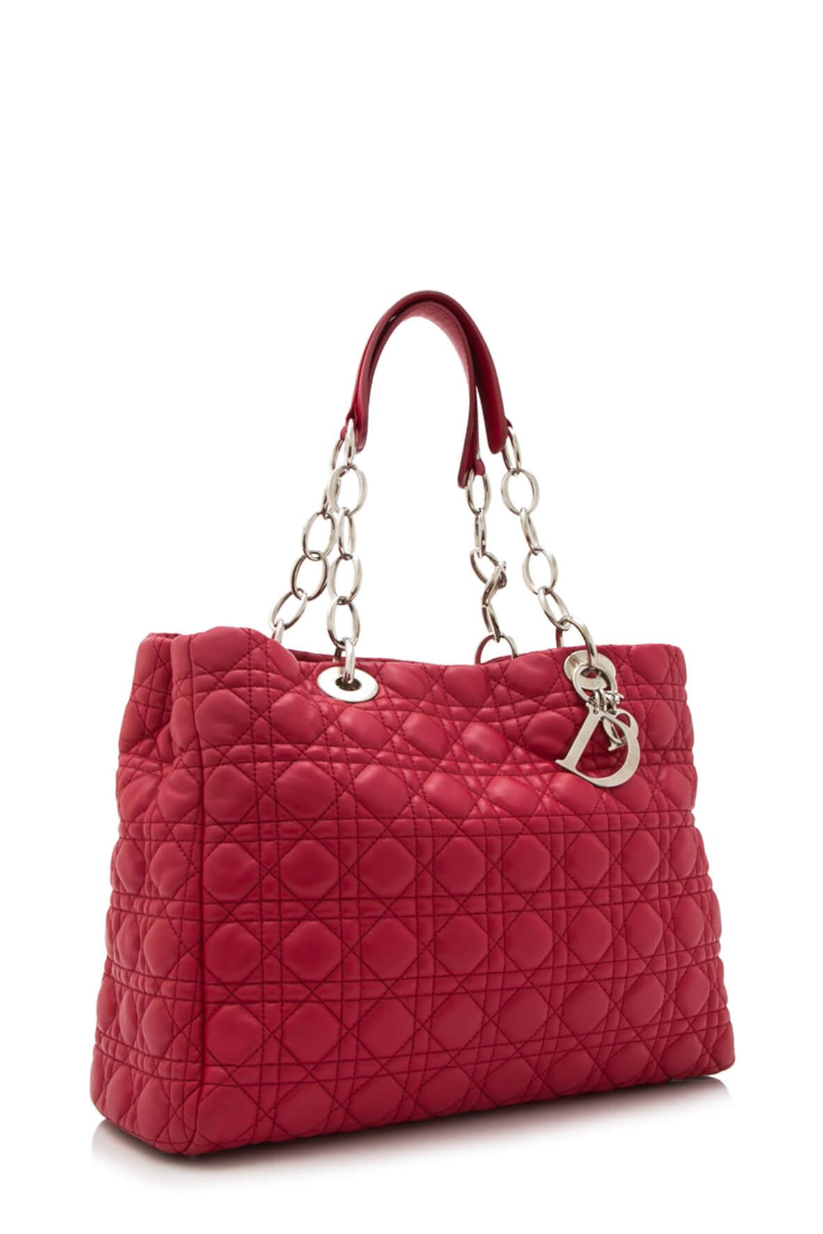 Cannage Shopping Tote Pink