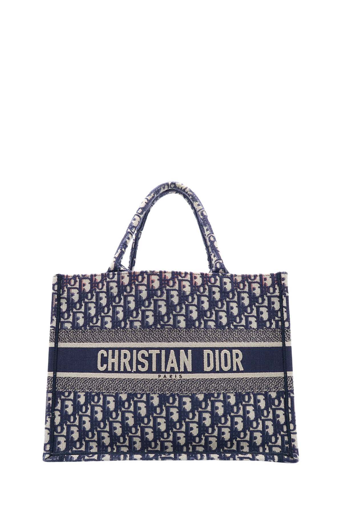 Small Oblique Book Tote Navy