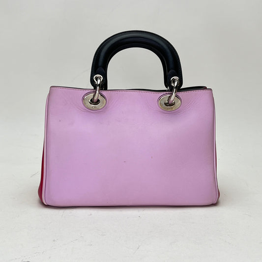 SMALL TWOWAY DIORISSIMO Small Purple Crossbody Bag in Calfskin, Silver hardware