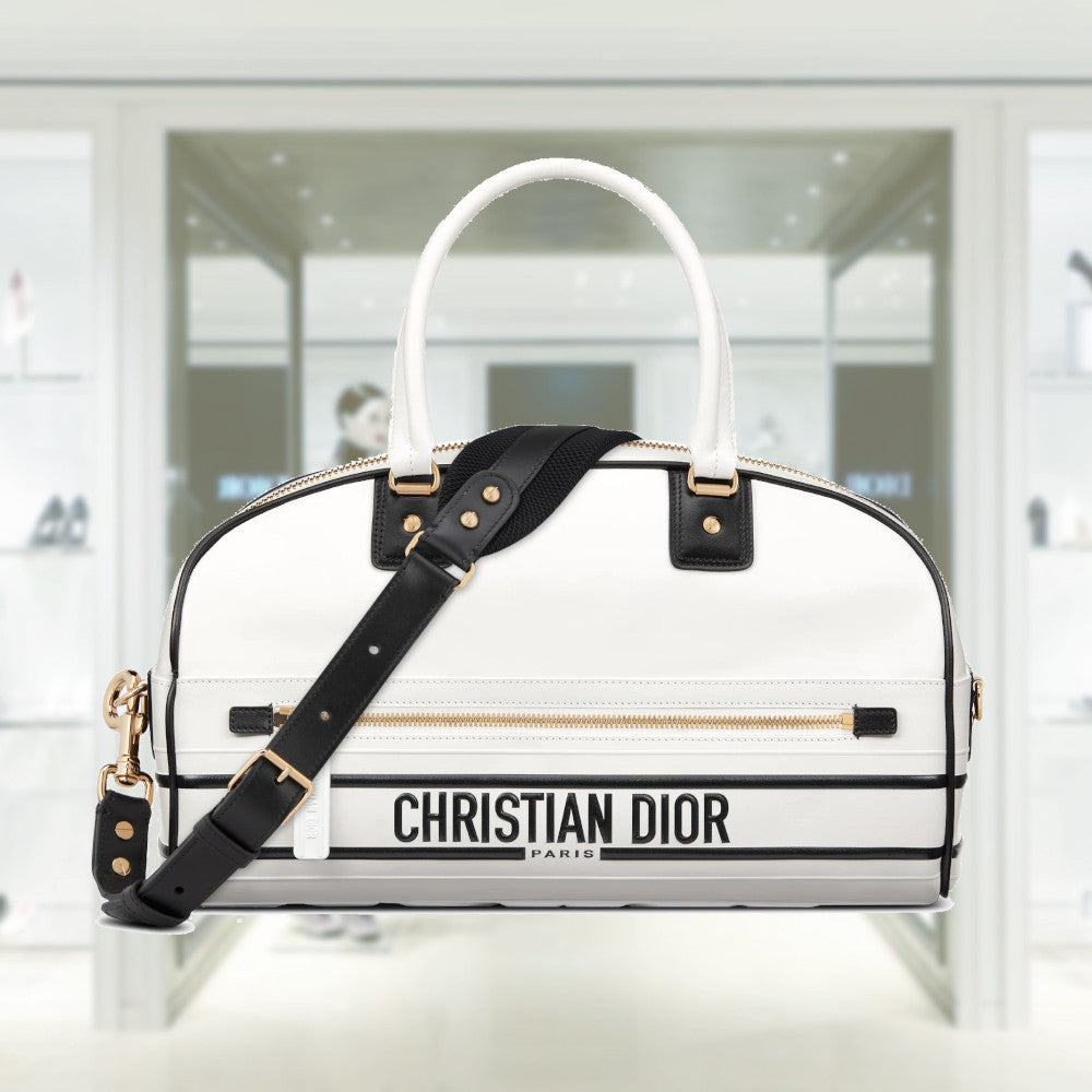 MEDIUM DIOR VIBE ZIP BOWLING BAG