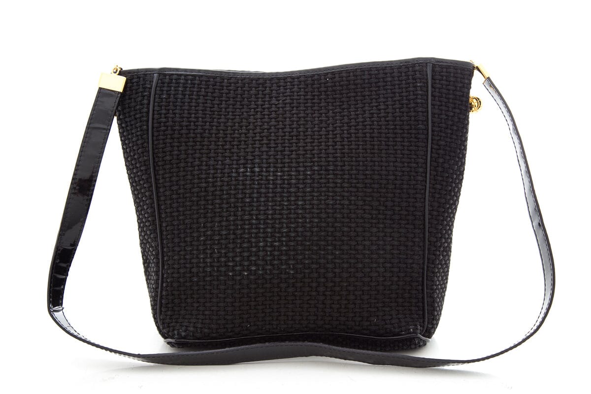 Bottega Veneta Vintage Black Woven Handbag