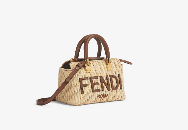 Fendi By The Way Mini Beige cotton fibre mini-bag