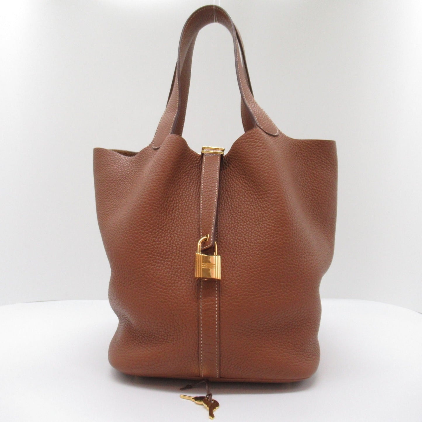 Hermes Picotin Lock GM G Handbag Bag   Clemence  Brown