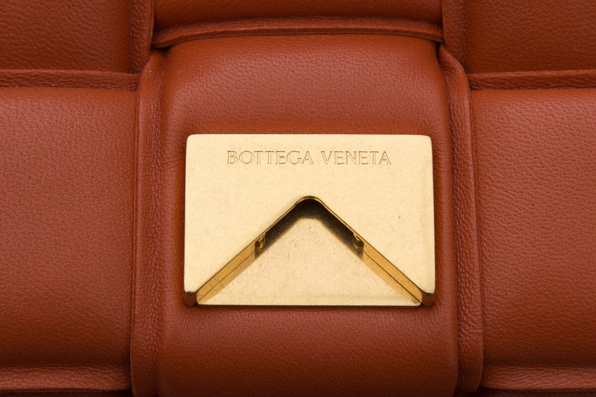 Bottega Veneta Orange Charlotte Padded Handbag