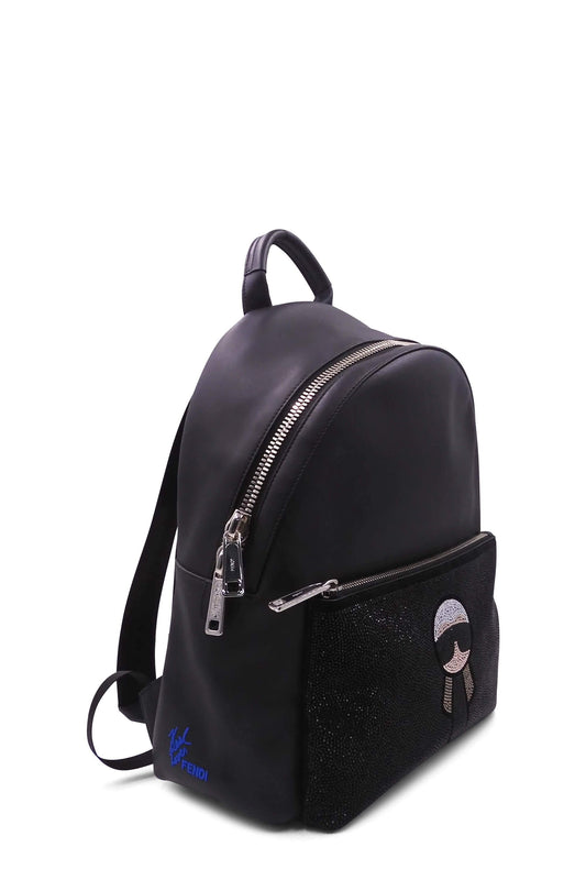 Embellished Karlito Backpack Black