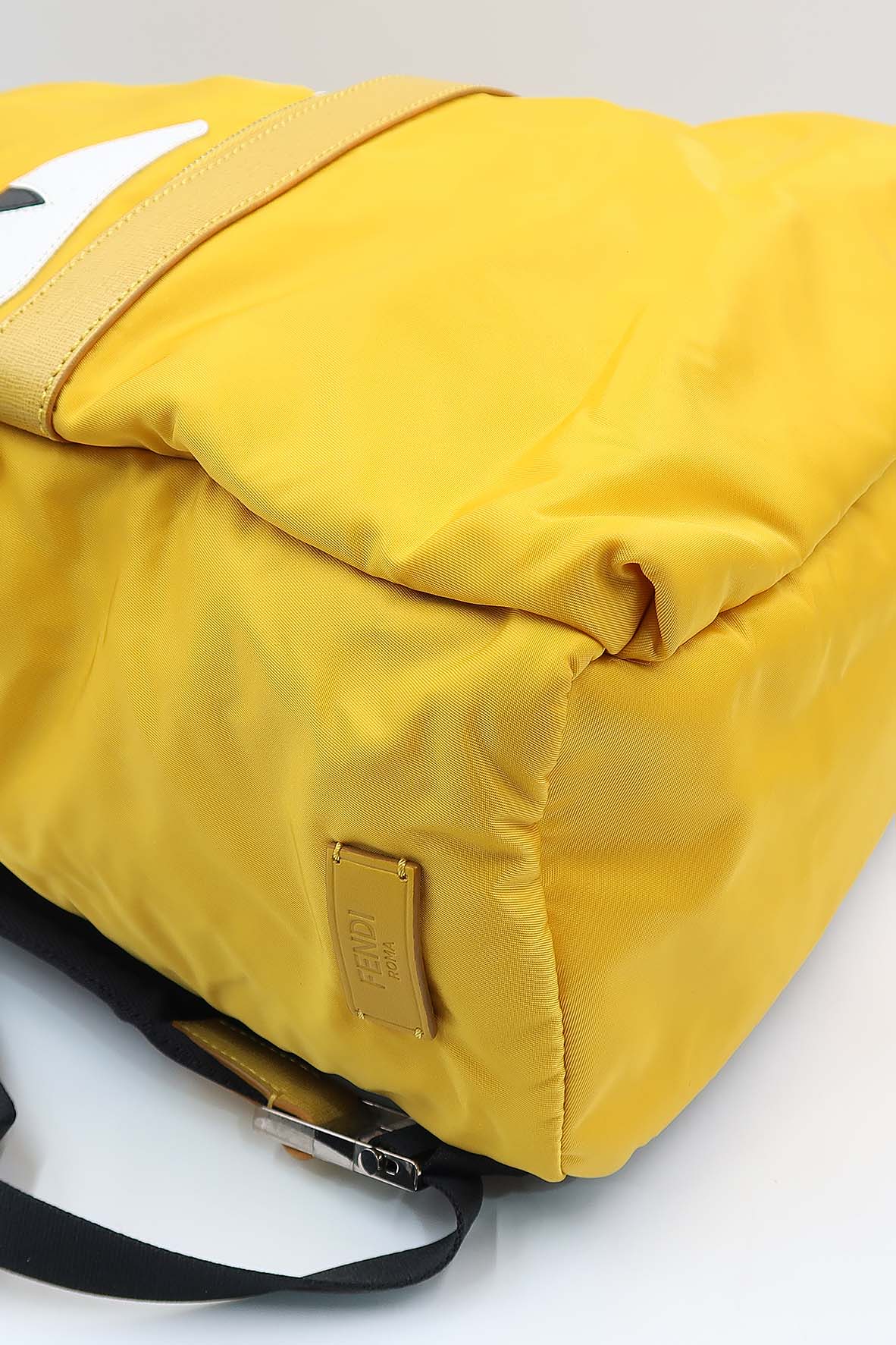 Nylon Monster Eyes Backpack Yellow