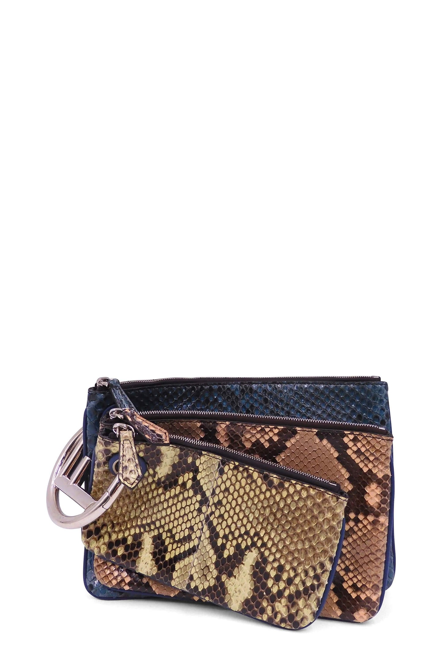 Triplette Python Clutch Blue Multicolor