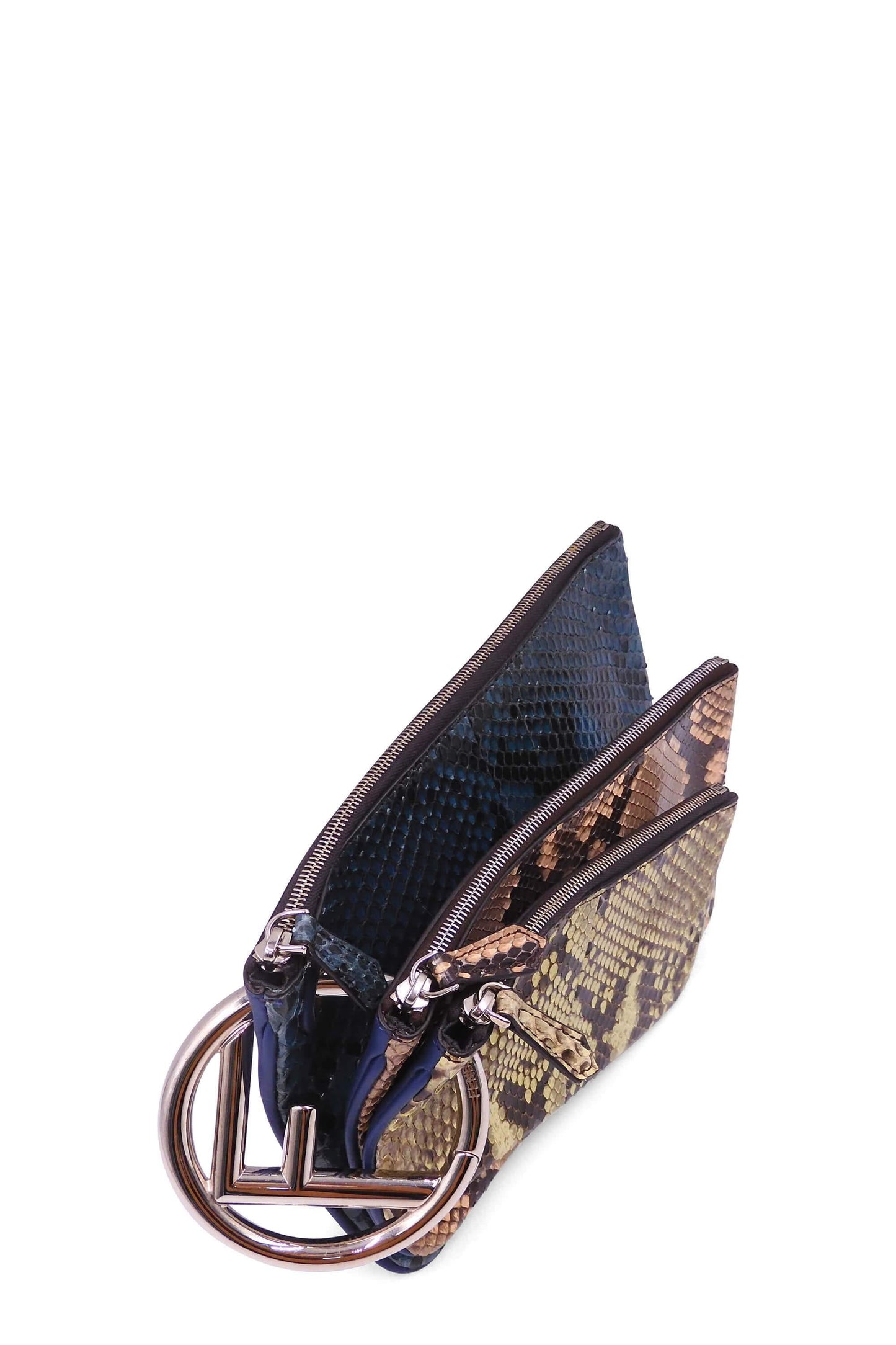 Triplette Python Clutch Blue Multicolor