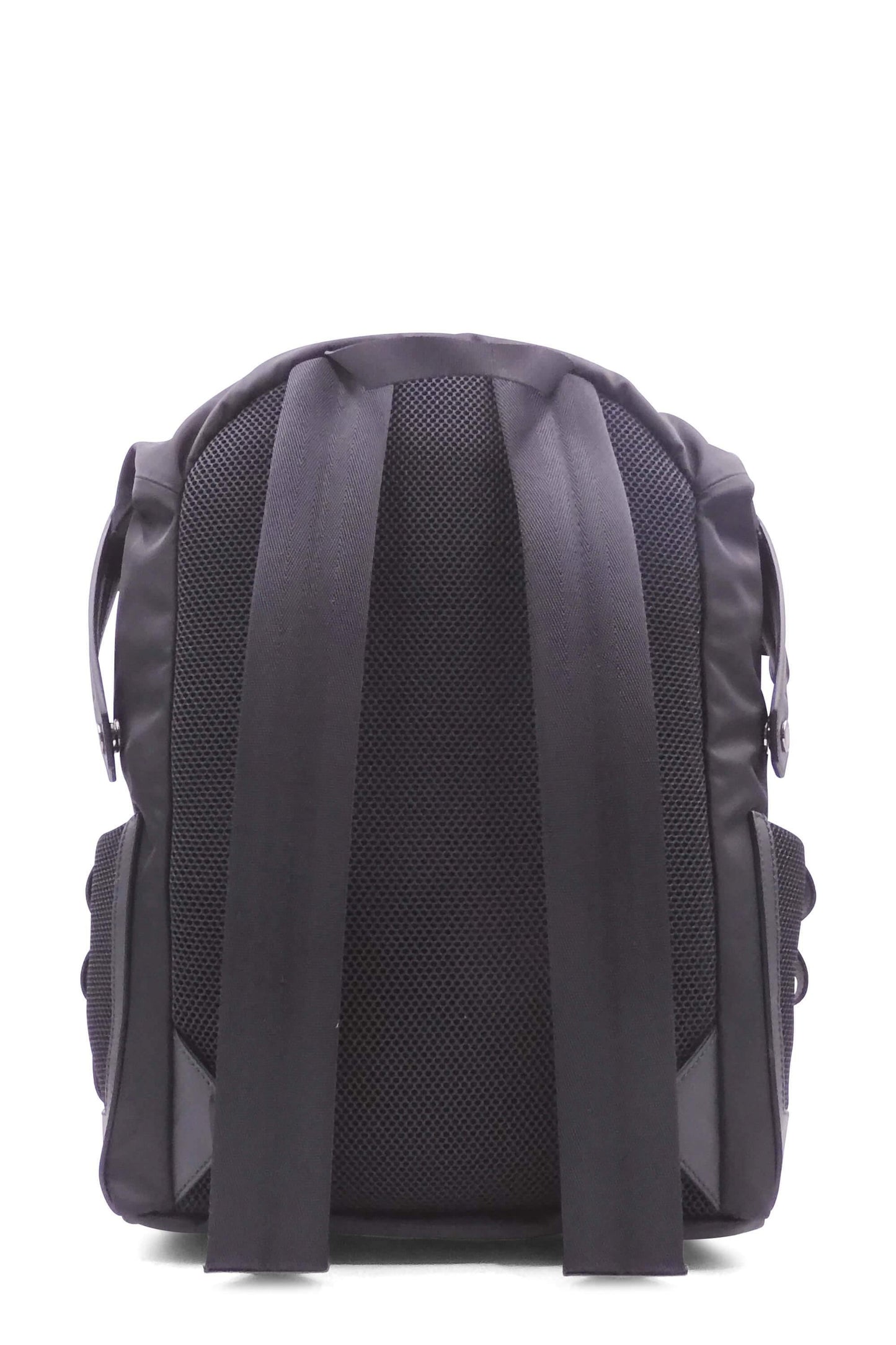 Zucca Embossed Trimmed Backpack Black