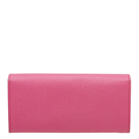 Fendi Pink Crayons Continental Wallet