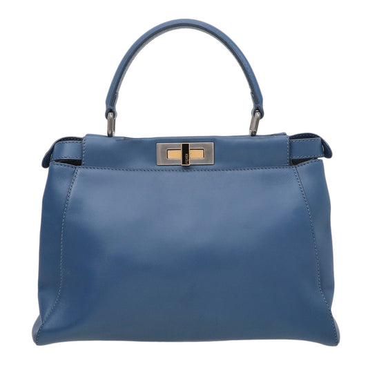 Fendi Blue Peekaboo Regular Bag