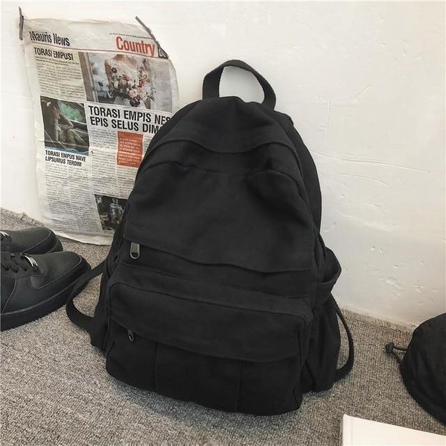 Front Pocket Canvas Backpack - Bags Bistro