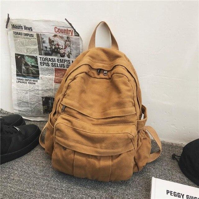 Front Pocket Canvas Backpack - Bags Bistro