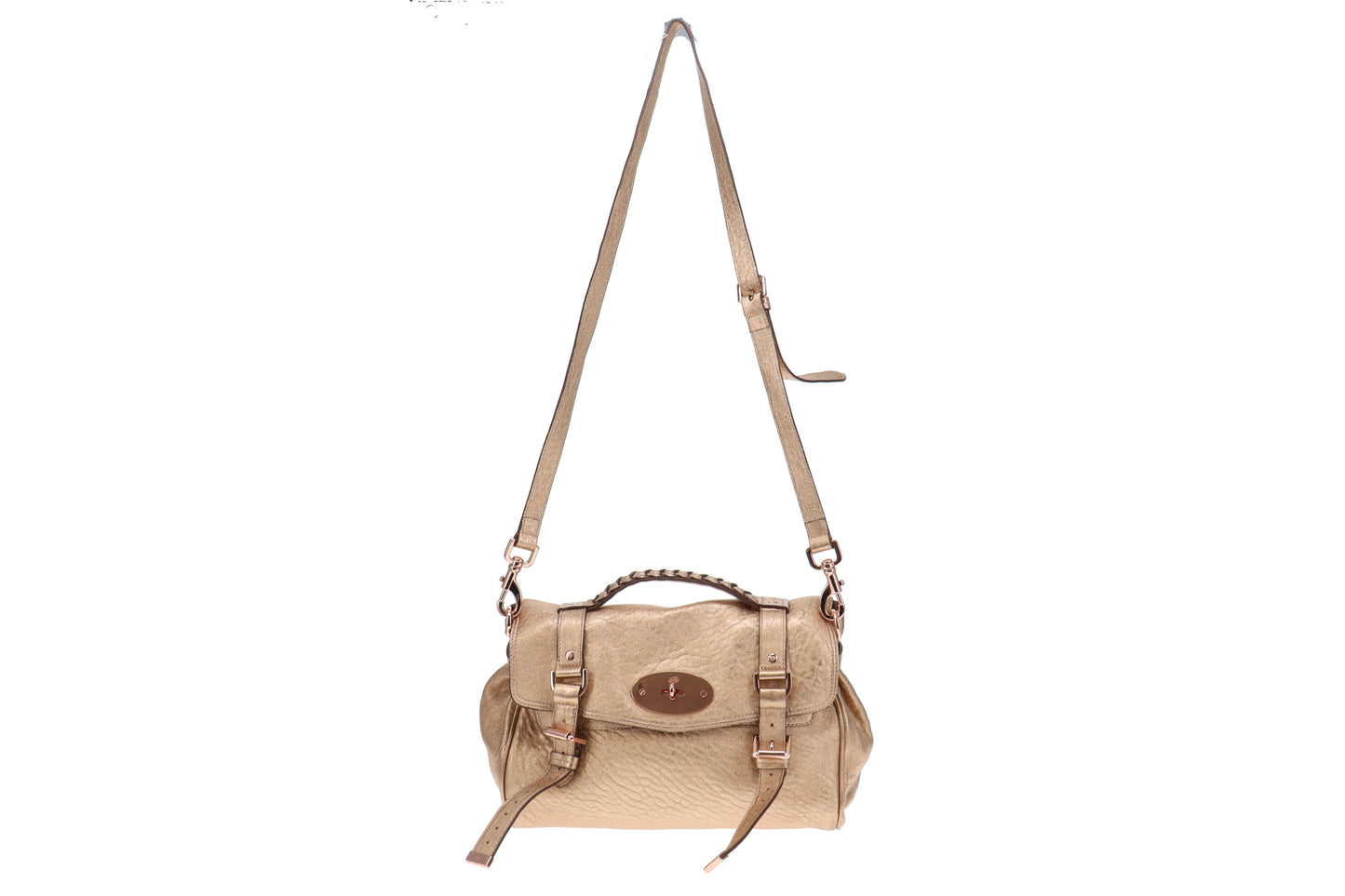 Mulberry Alexa Gold Metallic Rose Gold Hardware RRP €1,495