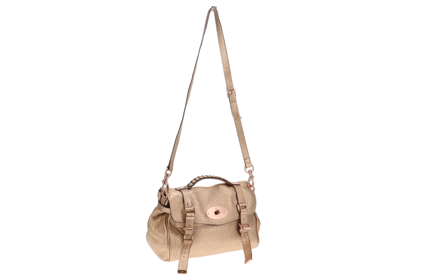 Mulberry Alexa Gold Metallic Rose Gold Hardware RRP €1,495