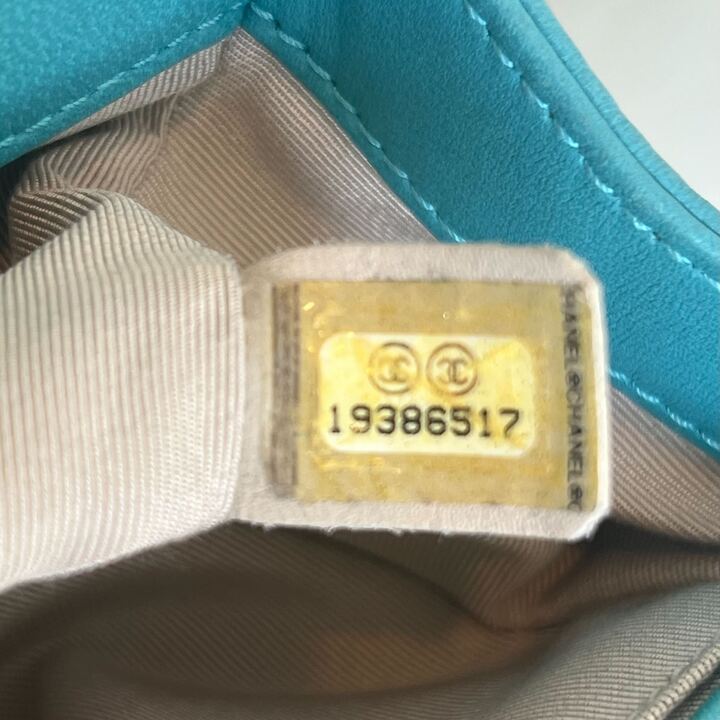 CHANEL Boy Chanel Medium Teal Lambskin