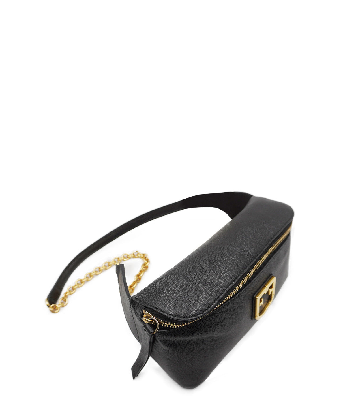 Small Isola Leather Belt Bag Black