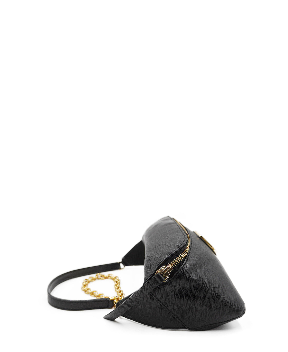 Small Isola Leather Belt Bag Black