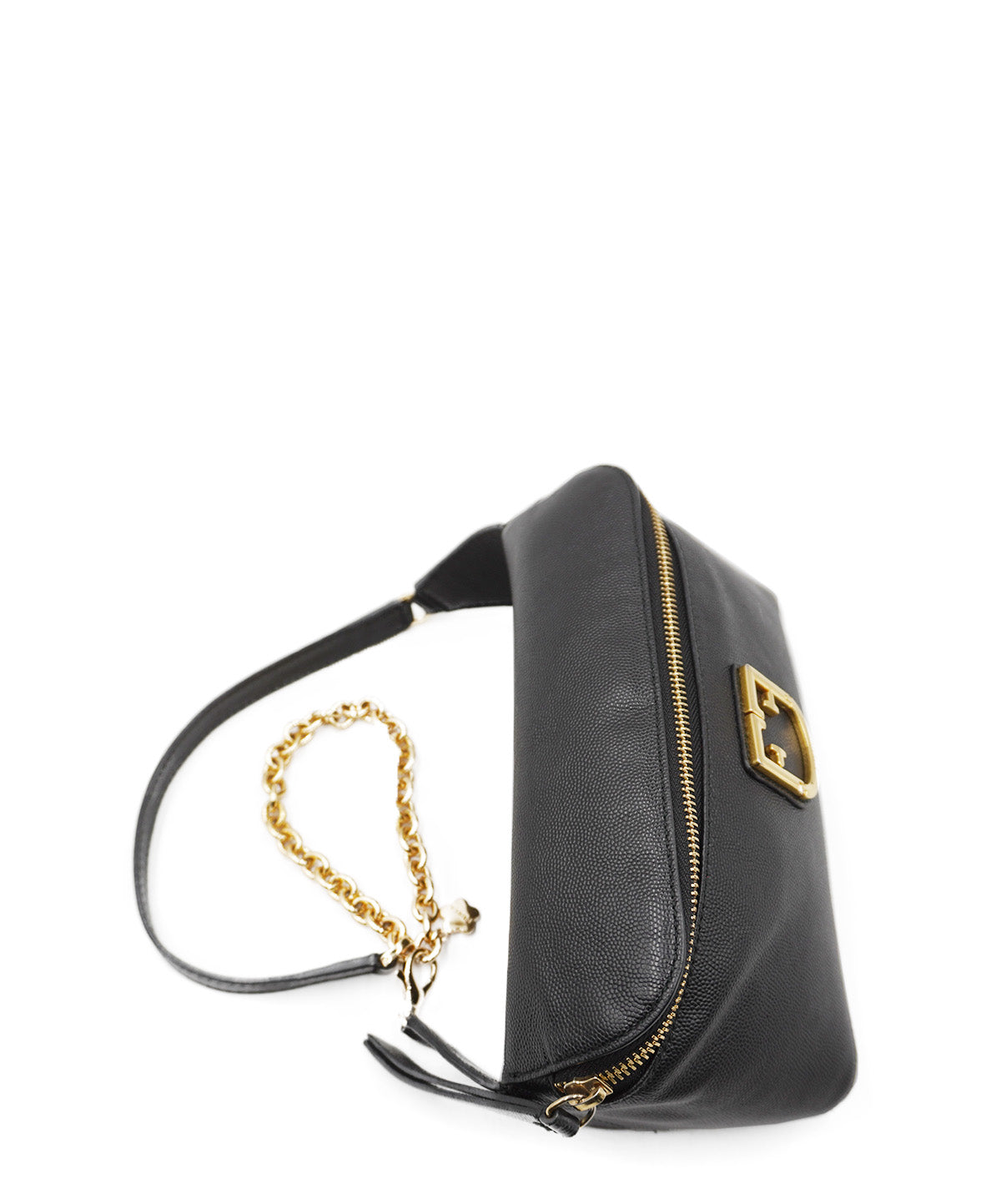 Small Isola Leather Belt Bag Black