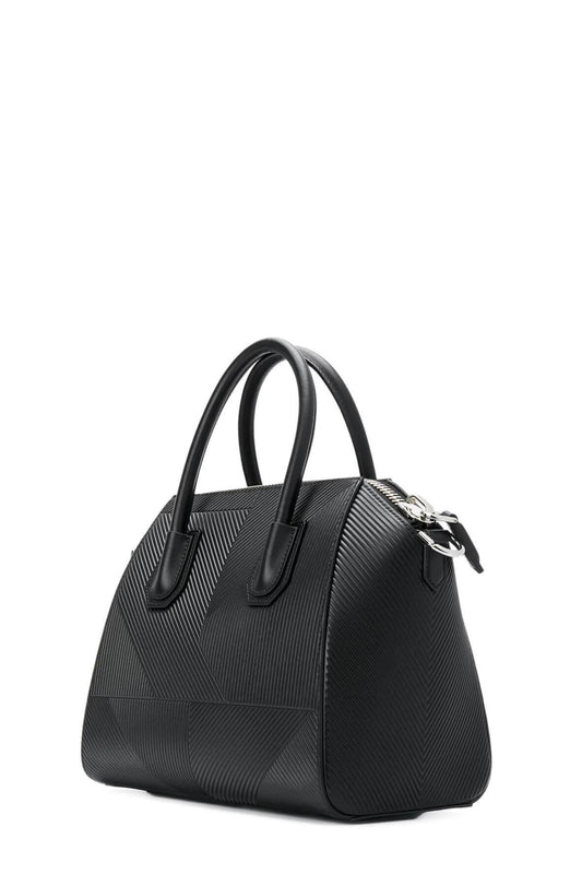 Small Antigona Embossed Black with Detachable Strap