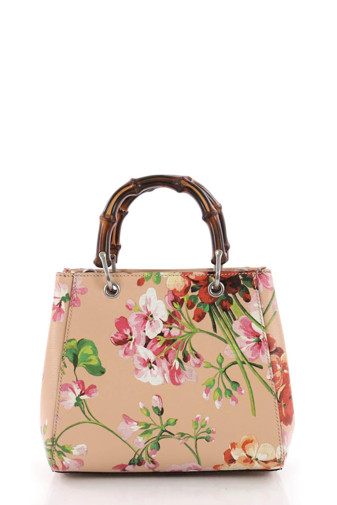 Bamboo Blooms Mini Shopper Peach