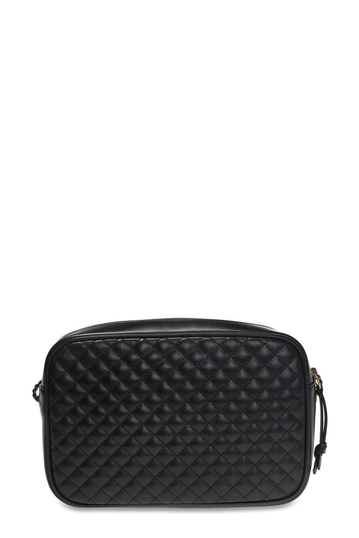 Quilted Leather Small Bag Black