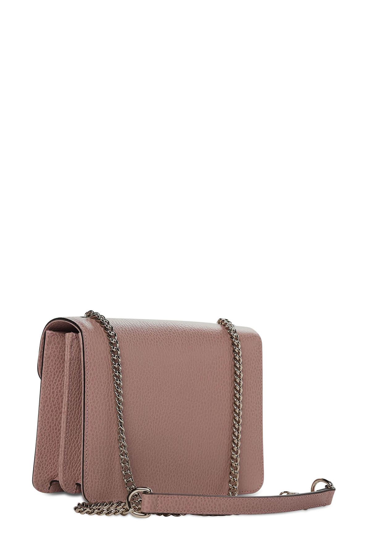 Small Interlocking Shoulder Bag Dusty Pink