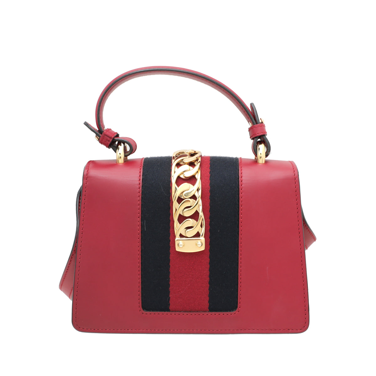 Gucci Red Sylvie Top Handle Mini Bag