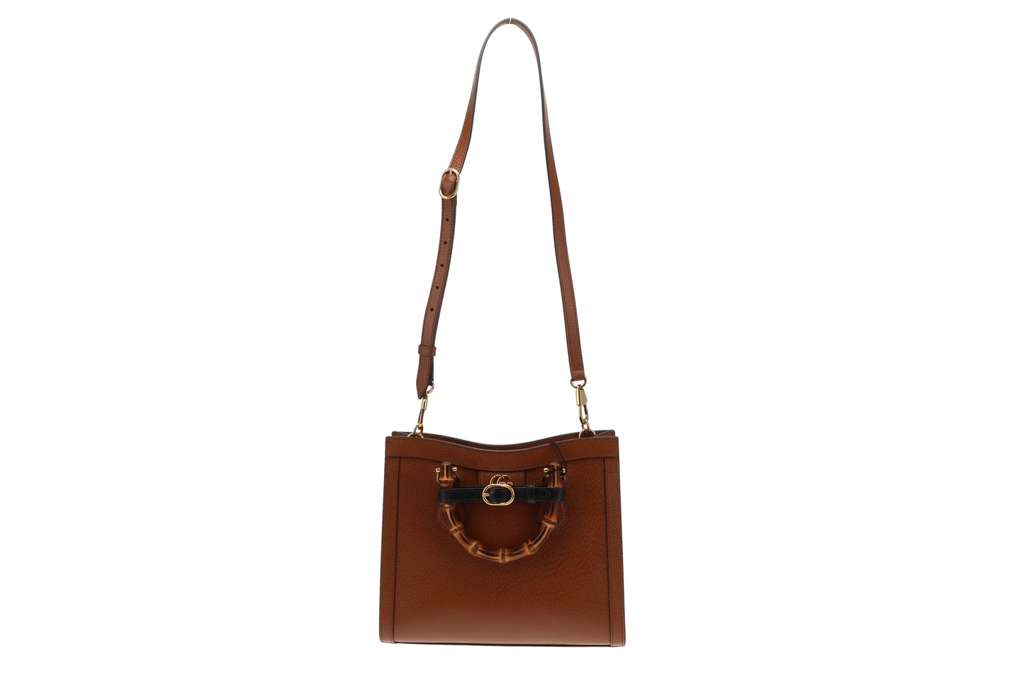 Gucci Brown Leather Small Diana Tote Bag (2)