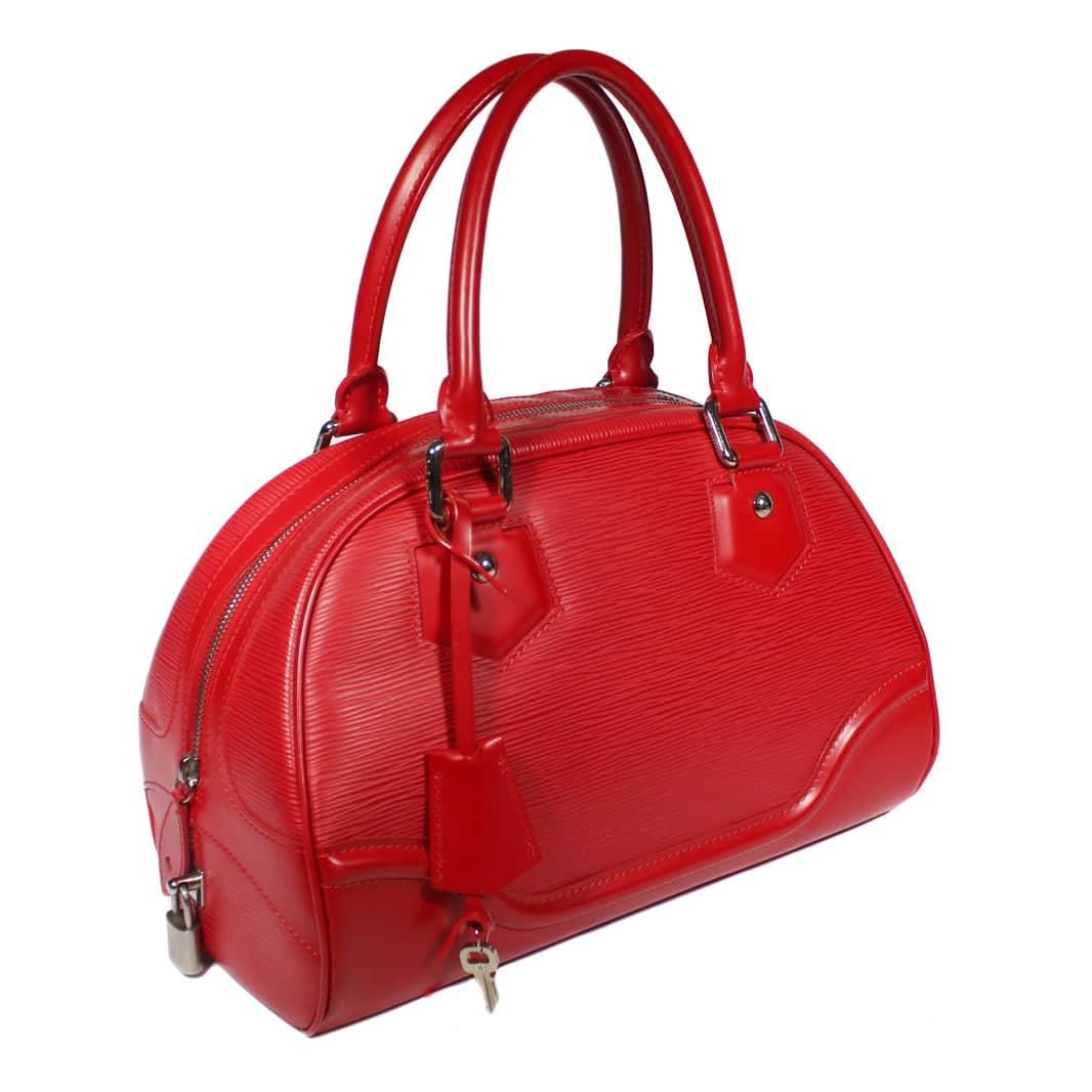 Louis Vuitton Bowling Montaigne PM Red Epi