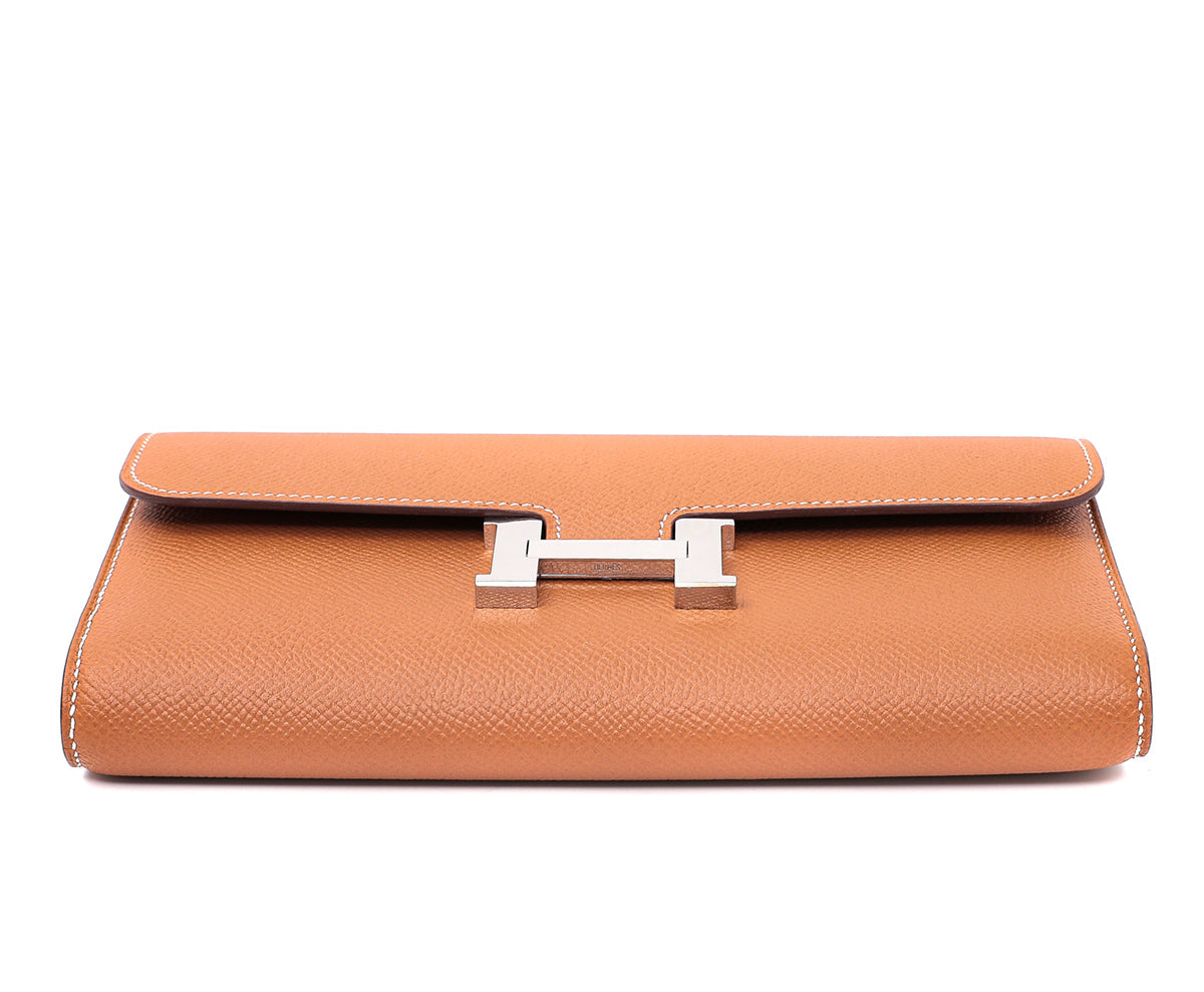 Hermes Gold Constance Long Wallet