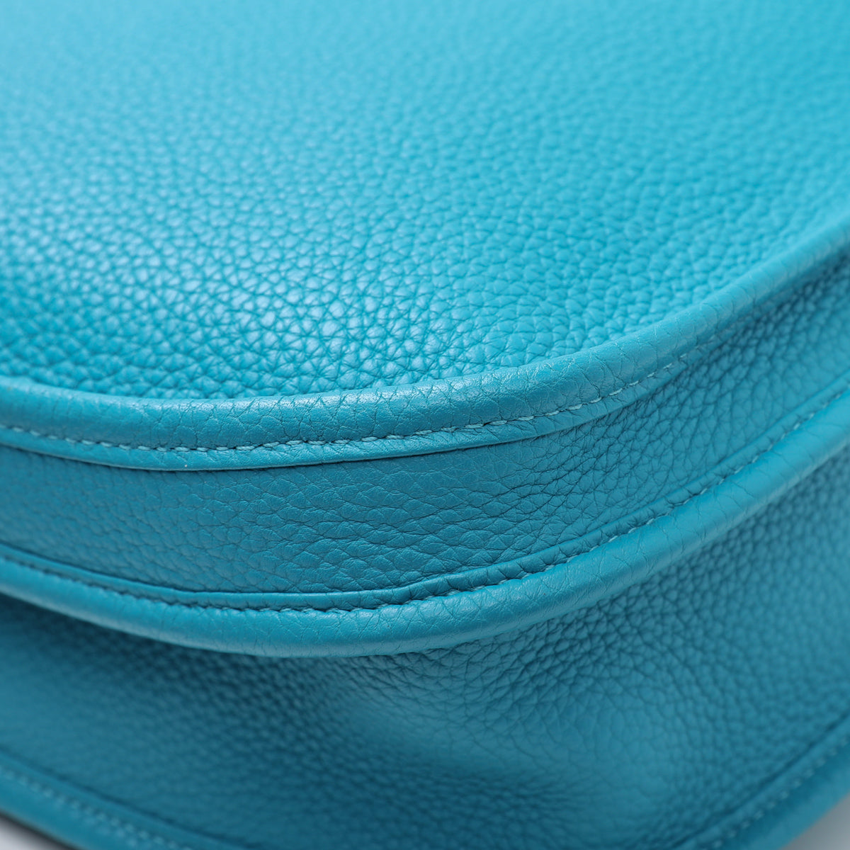 Hermes Turquoise Togo Evelyne III Bag