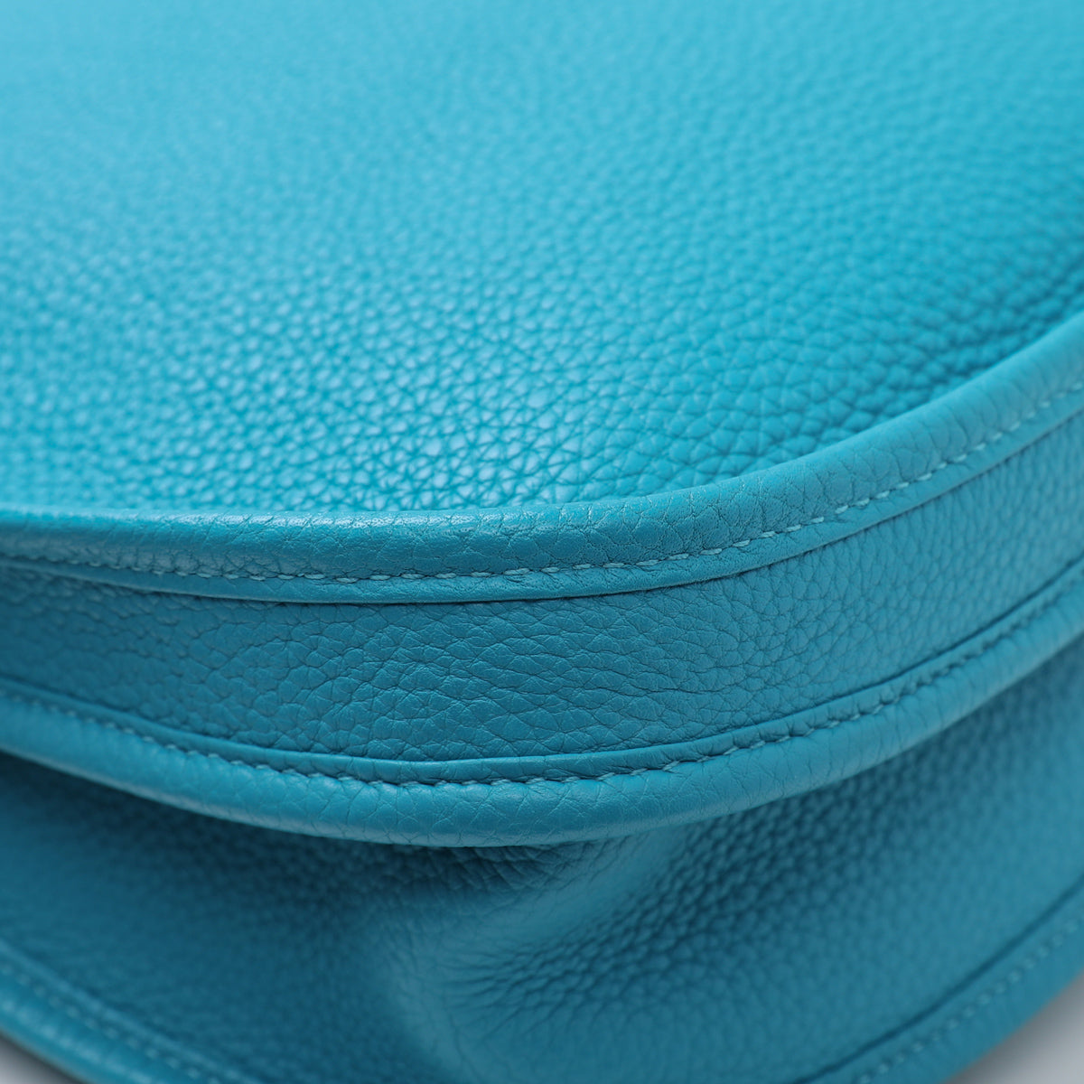 Hermes Turquoise Togo Evelyne III Bag