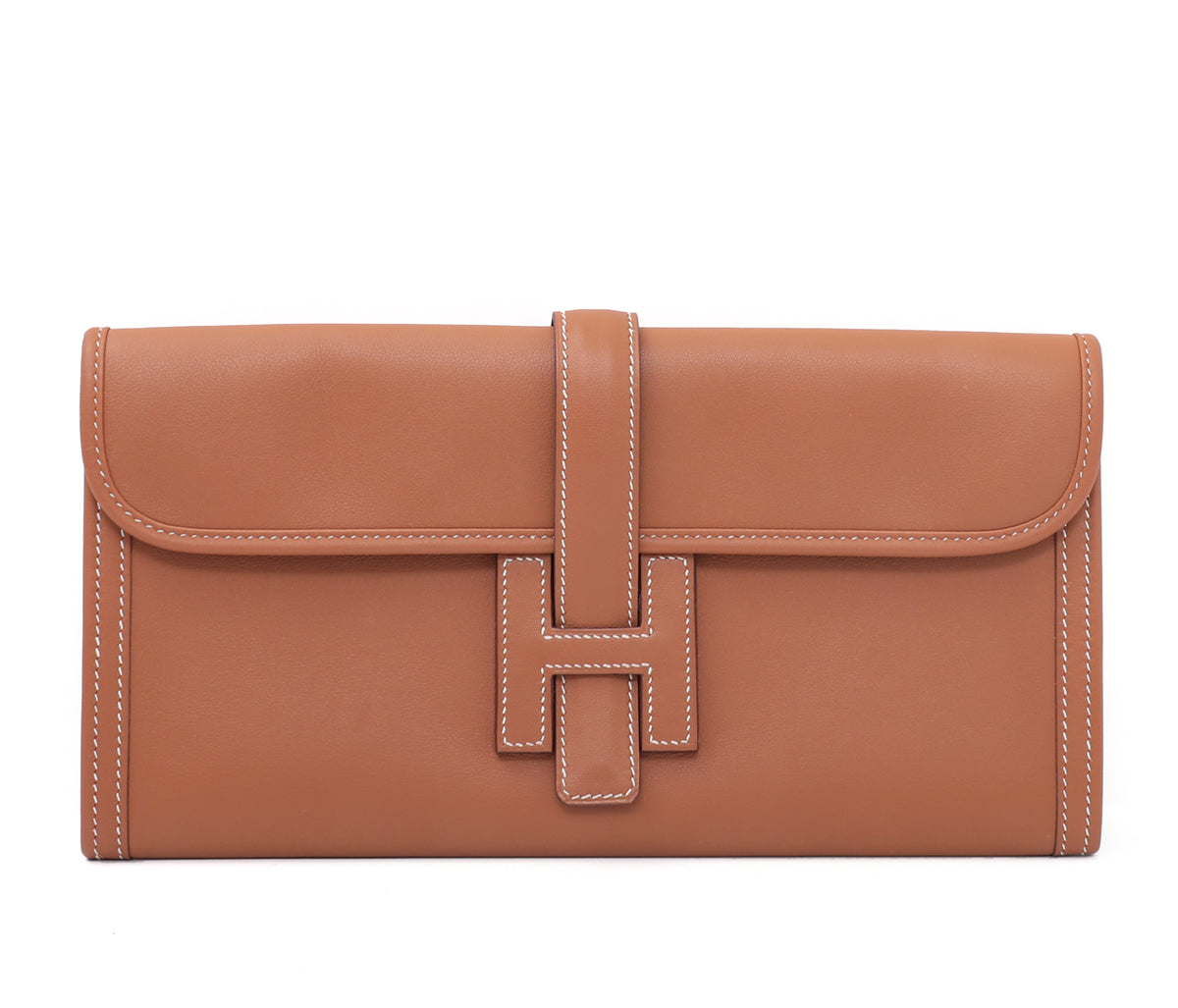 Hermes Gold Jige Elan Clutch 29