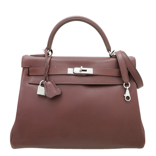 Hermes Prune Retourne Kelly 32 Bag