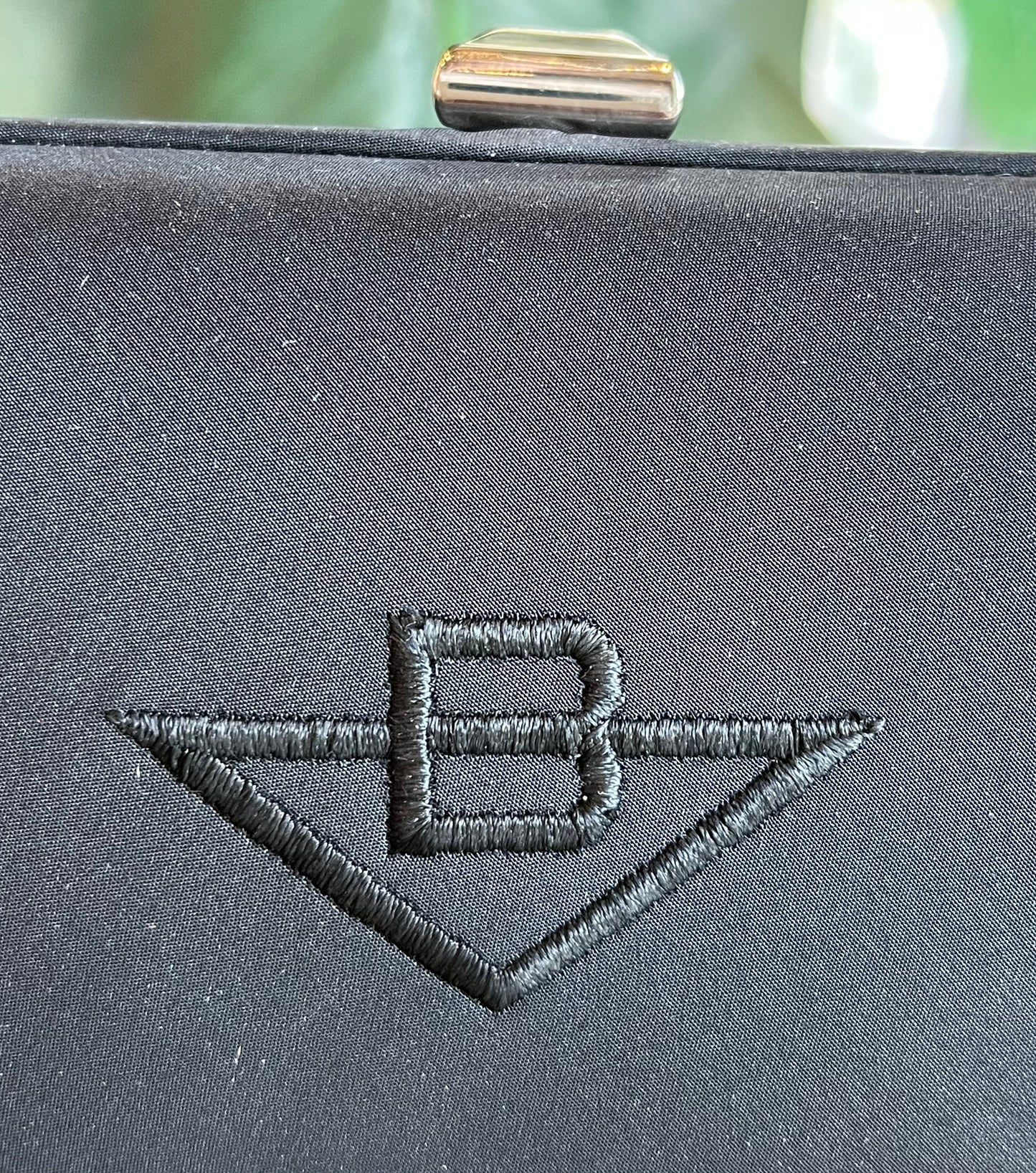 BOTTEGA VENETA Black Vintage BV Nylon Clutch