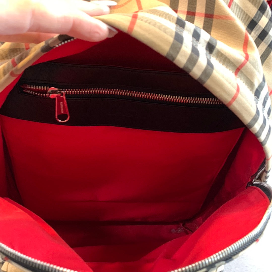 Burberry Vintage Style Nova Check Backpack