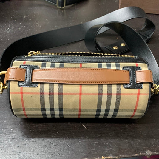 Burberry Check Barrel Bag