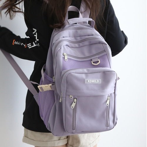 Korean Front Pocket Backpack - Bags Bistro