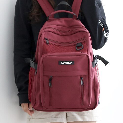 Korean Front Pocket Backpack - Bags Bistro