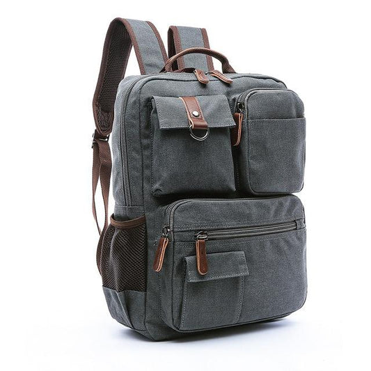 Large Canvas Laptop Backpack - Bags Bistro