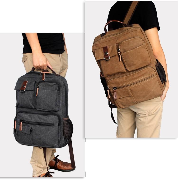 Large Canvas  Backpack