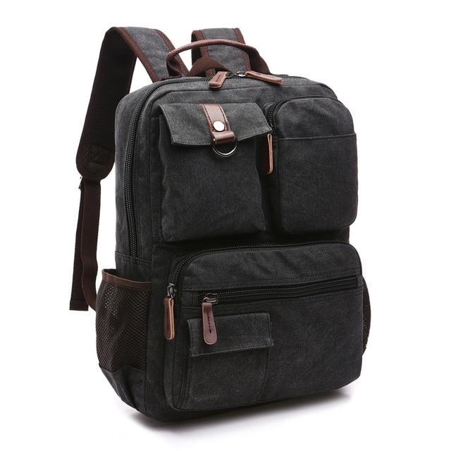 Large Canvas Laptop Backpack - Bags Bistro