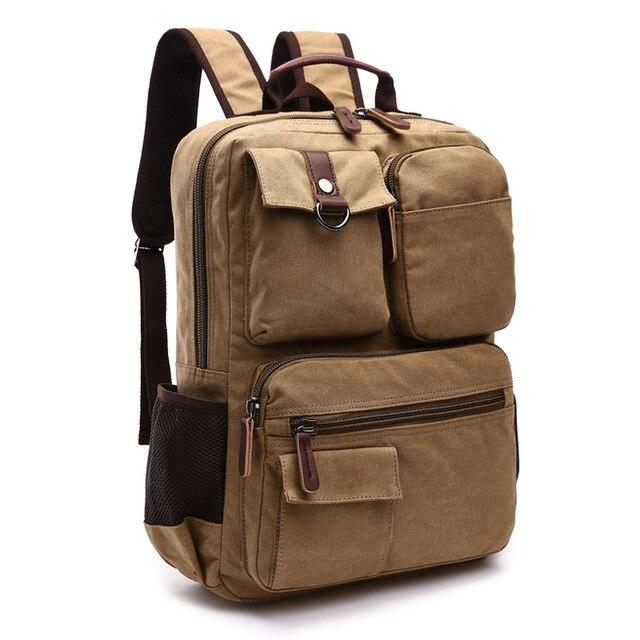 Large Canvas Laptop Backpack - Bags Bistro