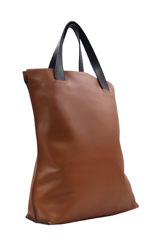 Anagram Logo Shopper Tote Brown Black