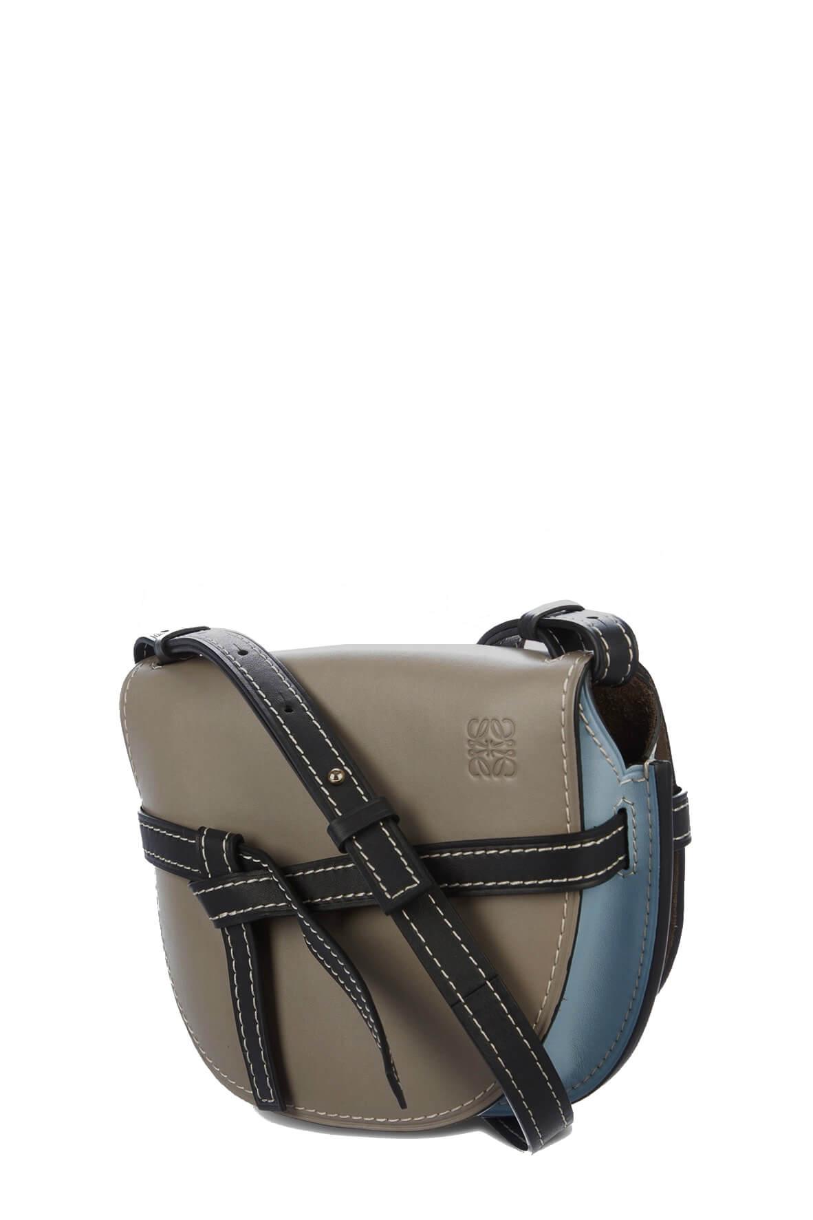 Small Gate Bag Taupe Blue